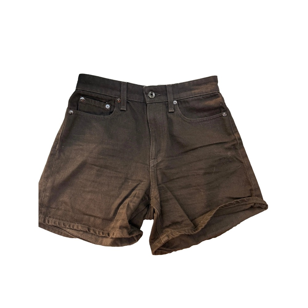 Rag & Bone New York Womens Denim Shorts Faded Black High Rise Size 25 Cut Off